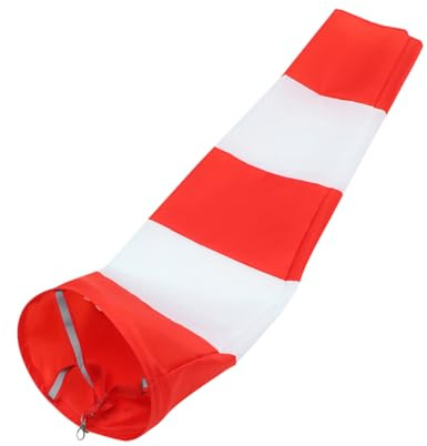 EPIGEIST Bolsa De Viento De Oxford Resistente y Reflectante para Jardín y Patio Indicador Multipropósito De Dirección Diseño Colgante Fácil De Instalar Color Naranja y Blanco