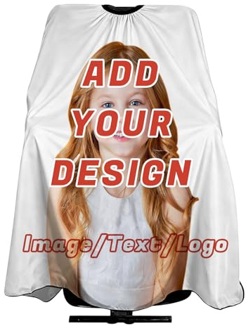 Capa de peluquería personalizada para cortar el cabello, capa de salón personalizada con cuello ajustable, capa impermeable y antiestática, delantal ligero para corte de pelo para el hogar, salón o