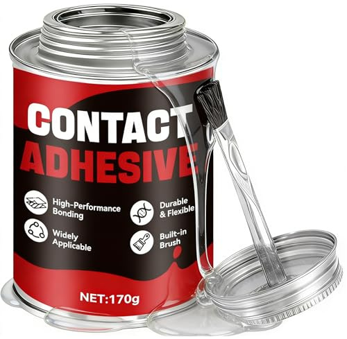 Colle Contact, Colle Neoprene Liquide, Colle PVC/Chaussure/Caoutchouc/Semelle Chaussure, Convient Au Cuir, Au Caoutchouc, Aux Textiles, Aux Métaux et Au PVC, 170g