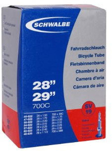 Cámara Schwalbe válvula Dunlop 19