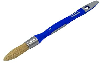 SAVY Pincel Redondo para rechampir Bimaterial, Pintura Mate, Terciopelo, Satinado, n.º 3/0, diámetro de 15 mm