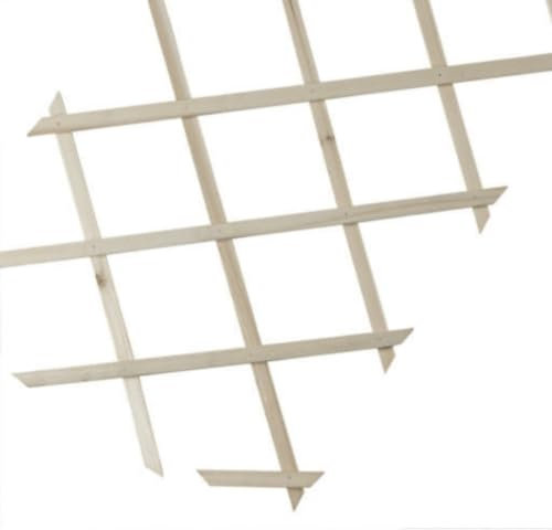 Treillis en bois FSC extensible TRELLIWOOD - 1 x 3 m - Naturel