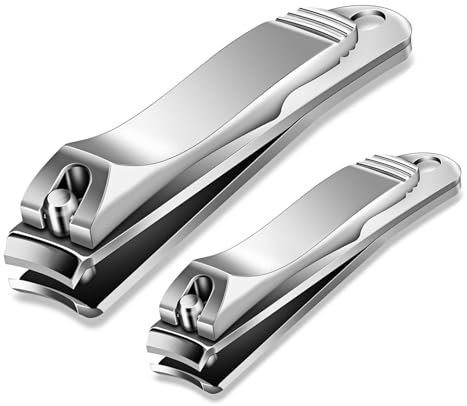 Set Tagliaunghie Professionale 2 Pezzi- Taglia Unghie Professionali per Unghie e Piedi, Nail Clipper per unghie per Uomo e Donna