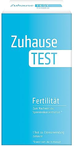 ZuhauseTEST Fertilität | Fruchtbarkeits-Schnelltest für Männer | Zeugungsfähigkeit Schnelltest für den Mann | Spermien Schnelltest