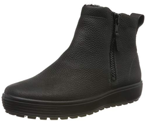 ECCO Herren Soft 7 Tred 450314 Full Grain Leather Black Stiefel 43 EU