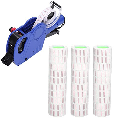 Etiketten Preisaufkleber 30 Rollen 15000 Stück 21x12mm Einreihiges Etikettenpapier Preisauszeichner für Pistolenetikettierer – Büro und Einzelhandel