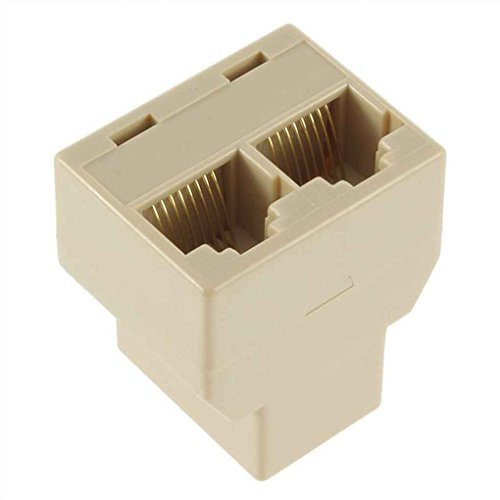 1 femelle vers 2 femelles RJ-45 LAN Ethernet répartiteur adaptateur réseau PC trois prises