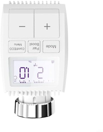 CWOQOCW Radiator Thermostat, Programmable Thermostat Timer, TRV Radiator Valve Actuator, Remote Control Temperature Controller for Electric Floor Heating