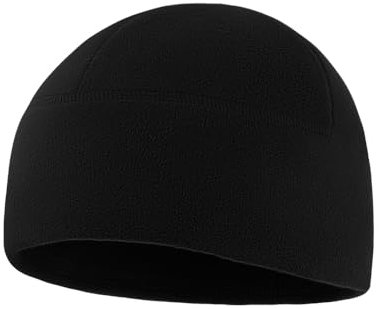 M-Tac Wintermütze Watch Cap Elite 320g/m² mit Slimtex – Warme Fleece Mütze für Herren, atmungsaktiv & Winddicht, passt unter Helm & Kapuze, ideal für Outdoor, Militär, Sport & Alltag, Black, M