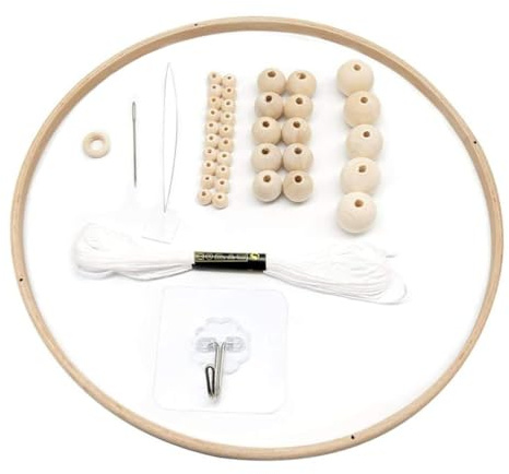 Baby mobile gancio, kit di cornici mobili in legno Cambiani vento per perle per perle a campana Kit Kit Crib DECORAZIONE DECORAZIONE STYE2, KIT FRAMA MOBILE