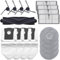 Geoviizon 17 Pcs Accessoires pour Dreame X40 Ultra / X40 Ultra Complete/L40 Ultra Robot Aspirateur.1 Brosse Principale, 4 Filtres, 4 Sacs à Poussière, 4 Chiffons de Nettoyage, 4 Brosses Latérales