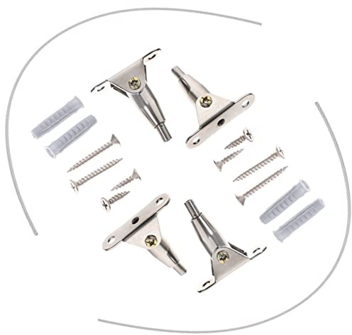 Toddmomy Kit Antivuelco Fácil Instalación para Muebles Infantiles y Fijación Fuerte Correas de Acero Inoxidable y Hierro 2 Juegos para Estanterías y Cómodas