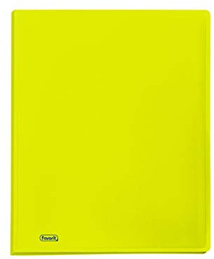 Favorit Neon Porte-vues, 60 vues lisses, 22 x 30 cm, jaune fluo