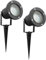 SEBSON LED Gartenleuchte mit Erdspieß und schwenkbaren Strahler, Aussenleuchte IP65, Gartenspot GU10 3,5W 300lm 6500K kaltweiß, 2er Pack