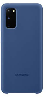Samsung Silicone Smartphone Cover EF-PG980 für Galaxy S20 | S20 5G Handy-Hülle, Silikon, Schutz Case, stoßfest, dünn und griffig, dunkelblau