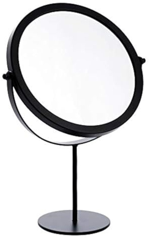SZETOSY Tischspiegel – Goodchanceuk Metall-Drehspiegel, freistehend, verstellbar, 19 cm, rund Schwarz…