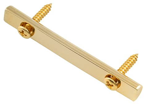 Musiclily Pro 48mm Mässing Strängtryck Ribba för Floyd Rose Double Locking Stall Svaj Tremolo System, Guld