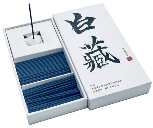Bogoro Räucherstäbchen Set, Premium Räucherstäbchen Weihrauch, Incense Sticks, 100 Stäbchen 6,5cm, ideal für Meditation, Yoga, spirituelle Heilung, Gebete, Aromatherapie (BaiZang)