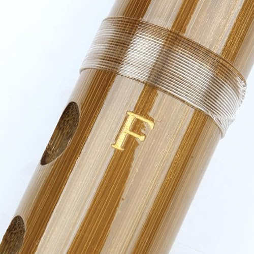 Bamboo Flute Dizi Traditional Handmade Chinese Musical Instrument Vintage Dizi (Key F)