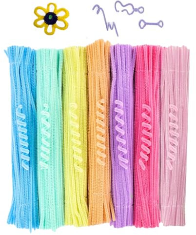 100 Stück Pfeifenreiniger Chenilledraht,Macaron-Farbe Pfeifenputzer Bunt zum Basteln,Biegeplüsch Kunst Pfeifenputzer Bunt Bastelset Bendable Pipe Cleaner für DIY Projekte und Dekorieren-30CM