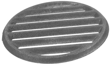 POPETPOP Parrilla de hierro fundido: Ø 16 cm redonda DIA parrilla de carbón para barbacoa redonda, parrilla esférica, braseros, barbacoas, barbacoas redondas y chimeneas, accesorios para barbacoa al