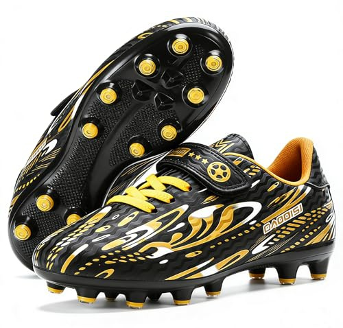 Tooperze Fussballschuhe Kinder Jungen Mädchen Sportliche Fußballschuh Indoor Outdoor Athletics Soccer Stollenschuhe Kinder Spikes Professionelle Trainings Football Schuhe