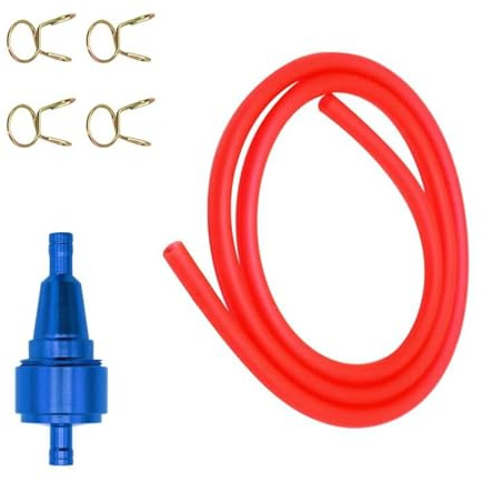 Filtro Benzina Moto Da 6mm In Lega Di Alluminio CNC Modificato Tubo Set Tubi Olio Gas Combustibile