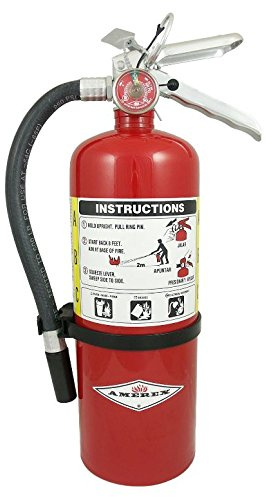 Amerex B402, 5lb ABC Dry Chemical Class A B C Fire Extinguisher 3A:40B:C (Pack of 2)