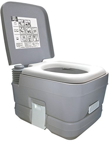 Leisurewize LW536 10L Portable Flushing Toilet | Large Compact Camping, Caravanning Travel Loo