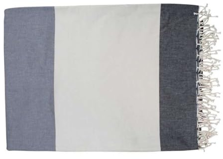 Vivezen - Véritable fouta Tunisienne XXL 2m x 3m Tissage à Plat Coton ou Lin 380g - 6 modèles au Choix