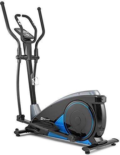 Hop-Sport HS-060C Ellipsentrainer Ergometer - Crosstrainer für Zuhause mit App-Steuerung, HRC-Funktion, 16 Widerstandsstufen - Elliptical Trainer max. Benutzergewicht 150 kg blau