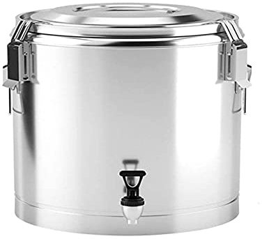 YRHH Mulled vinkokare, varmvattendispenser, termos, 10 l, temaskin, tekokare, varmvattenautomat för buffé & fest, rostfritt stål