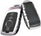 Gleamydot Coque Clé Compatible avec Etui Clef Mercedes Benz Classe A B C E CLA CLE GLA GLA GLE GLK Protection Clé de Voiture Accessoires (Argent)