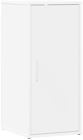 vidaXL Shoe Cabinet - White Engineered Wood Storage Rack for Shoes - 5 Shelf Shoe Organizer with Doors - 32x35x70 cm