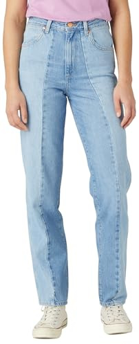 Wrangler MOM STRAIGHT, Jeans Mujer, Azul Claro (Coolio), 26W / 34L