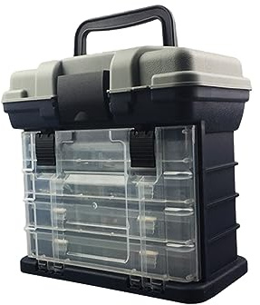 CLISPEED Carnada Señuelos Maleta De Pesca con 4 Cajas Caja De Herramientas Caja Pesca Señuelo Cebos