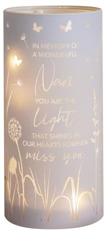 Widdop Thoughts of You LED Memorial Tube Light - Nan - Commemorative Light Present Memory Sentimental Message