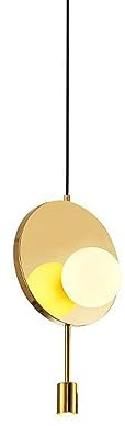 Pendant Light, Nordic Creative Hanging Light G4 Light Source Wrought Iron Modern Pendant Lamp Luxury Chandelier Simple and Exquisite Ceiling Lighting Kitchen Bedroom Corridor Hotel Flush Mount Study
