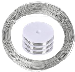 Flexibel metalltråd av rostfritt stål, 304 rostfri ståltråd 0,02-3 mm diameter 1-100 m längd mjuk och hård(0.15mm X 100M,Soft Steel Wire)