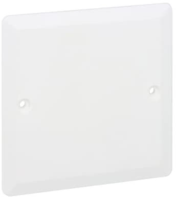 LEGRAND | Couvercle 80x80, Batibox, Couvercle Carré Pour Boîte 1 Poste, Fixation Par Clips Et Vis Non Livrées, Permet D’Obturer Une Boîte À Encastrer Non Utilisée