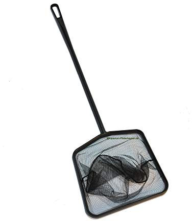 Aquarium Fischnetz, Fangnetz, Netz aus Nylon feinmaschig, Langer Griff, großer Kescher