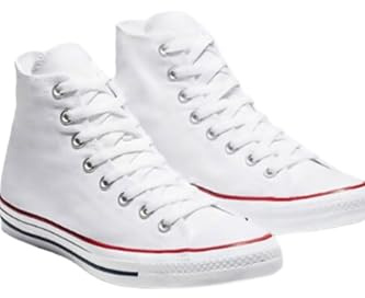 Divadames Womens High Top Lace Up Flat Canvas Pumps Ladies Casual Plain Shoes Size (White, UK Footwear Size System, Adult, Women, Numeric, Medium, 5)