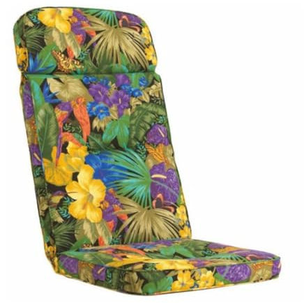 KETTtex EXKLUSIV Auflage Hochlehner Papagei I Gartenstuhl Polster 123x50x9cm I KTH3 Sitzauflage weich und robust I Wetter- und formbeständige Stuhlauflage I Pflegeleichte Sesselauflage I Dessin 8194