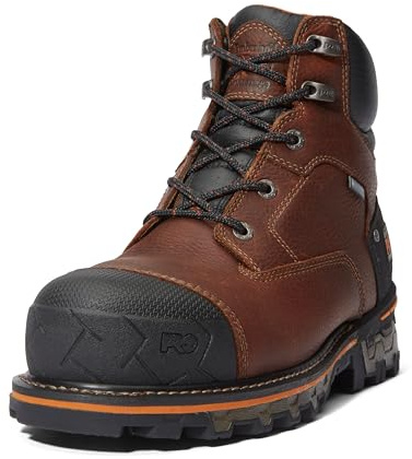 Timberland PRO Boondock Boondock Bottes de travail imperméables à bout de sécurité composite isolées pour homme 15,2 cm, Marron-2024 Nouveau, 42 EU