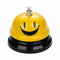 Campana de mesa de metal – Campanilla y Campanita de Mesa, Timbre de Recepción con Timbre Nítido para Restaurante, Cocina, Hotel, Bar, Servicio de Mascotas, Color Amarillo