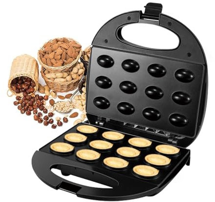 Zuasdvnk Machine à biscuits et gâteaux aux noix,Machine à gâteaux aux noix - Machine à gâteau électrique - Grille-pour petit-déjeuner, four pour, collations et biscuits