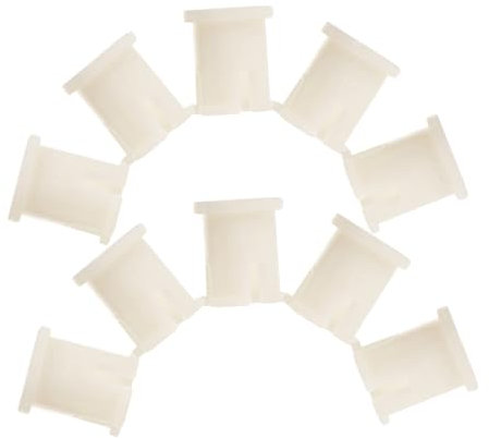 VILLCASE Small Caster Stem Sleeve Inserts for Office Chair Wheel Socket Replacement 17Mm Plastic Rubber Caps Furniture Castor Mounting Sleeves for Chair Legs