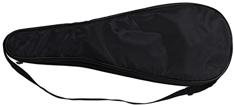 aqxreight Squash Racket Cover Bag Lättvikts Vadderad Racket Bärväska med Justerbar AxelremSvart Slitage Effektivt Resistent Din Stötsäker är Kypert Tyg Som (Svart)