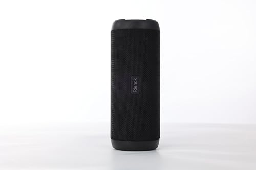 RIENOK Bluetooth Musikbox Lautsprecher 5.3 IPX7 Bluetooth Box Kabelloser Outdoor Schwarz mit LED Beleuchtung