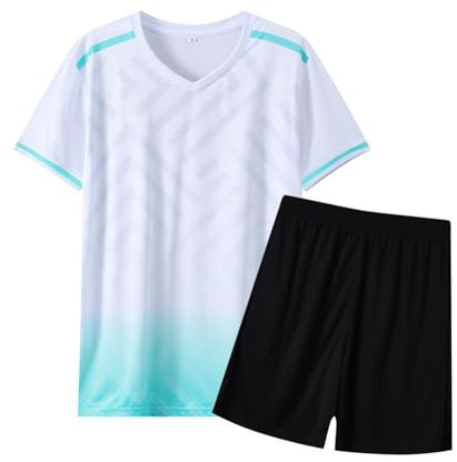 Fiohiros kids Football Kit Boys Girls Football Jersey Sport Training Suit